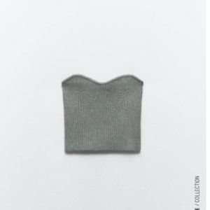 NWT - Zara Cropped Knit Top